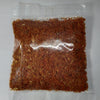 Back side of the zip-lock pouch showing ingredients for Sindhuswad Khobare Lasun Chutney.