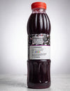 Rear packaging view of Sindhuswad traditional Konkan Jambhul sharbat syrup showing FSSAI license information and 100% natural ingredients checklist